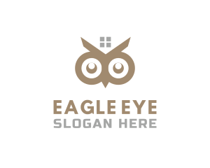 Home Owl Eyes logo design