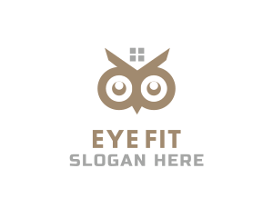 Home Owl Eyes logo design