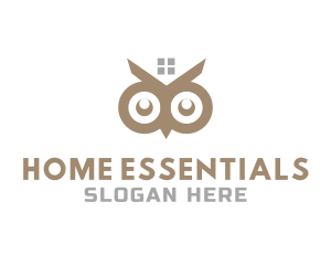 Home Owl Eyes logo design