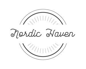 Hipster Retro Circle Badge  logo design