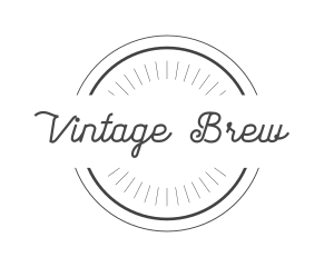 Hipster Retro Circle Badge  logo