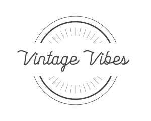 Hipster Retro Circle Badge  logo