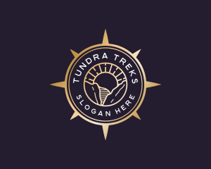 Sun Travel Compass logo design