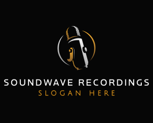 Microphone Recording Audio logo design