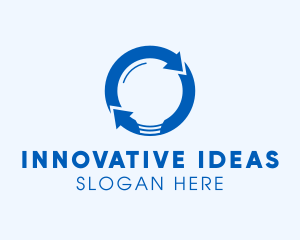 Idea Processing Light Bulb logo
