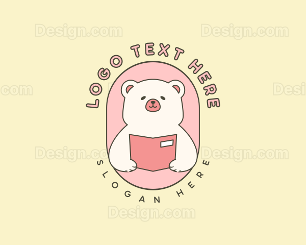 Plush Bear Reading Logo