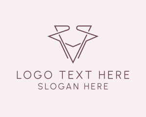 Elegant Letter V logo