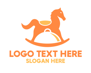 Orange Horse Ride Toy Cloche logo