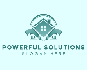 Drill Construction Remodeling logo design