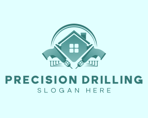 Drill Construction Remodeling logo design