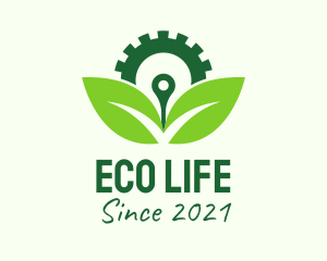 Green Eco Gear logo design