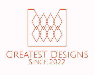 Orange Textile Interior Design  logo design