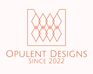 Orange Textile Interior Design  logo design