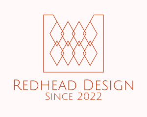 Orange Textile Interior Design  logo design