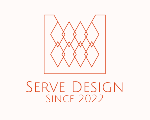 Orange Textile Interior Design  logo design