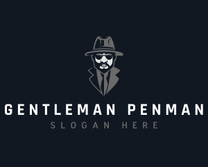 Hat Gentleman Detective logo design