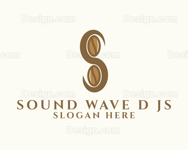 Coffee Cafe Letter S Logo