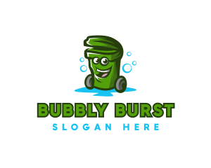 Trash Bin Sanitation logo design