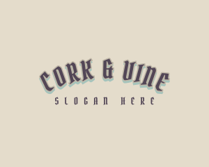 Gothic Countryside Bar logo design