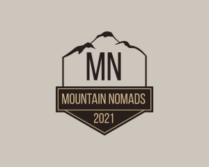 Vintage Mountain Peak logo design