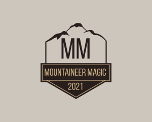 Vintage Mountain Peak logo design