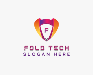 Cybersecurity Tech Shield logo design