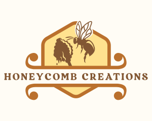 Honey Bee Insect logo design