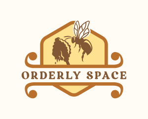 Honey Bee Insect logo design