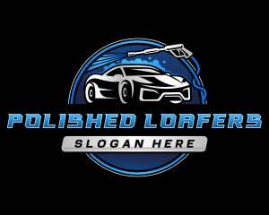 Auto Pressure Wash Car logo design