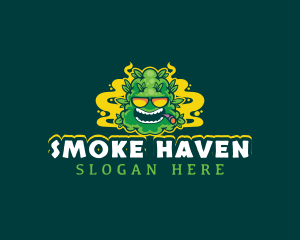 Smoker Cannabis Marijuana logo