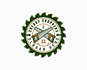 Hand Saw Carpentry logo design