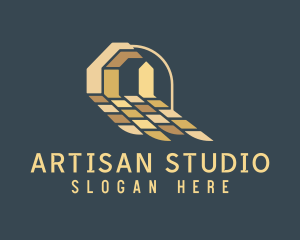 Carpentry Woodwork House logo design