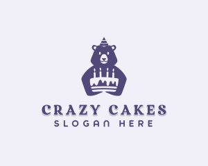 Birthday Cake Bear logo design