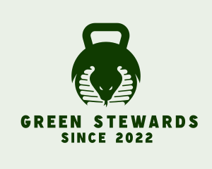 Green Cobra Kettlebell logo design