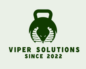 Green Cobra Kettlebell logo design