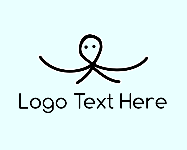 Stick Figure logo example 1