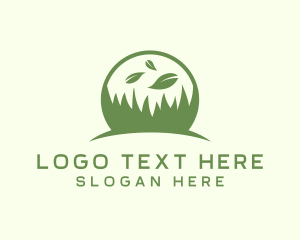 Grass Leaf Lawn Yard logo