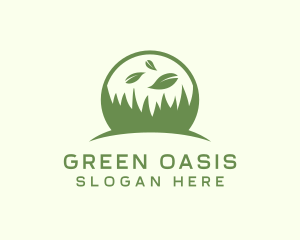 Grass Leaf Lawn Yard logo