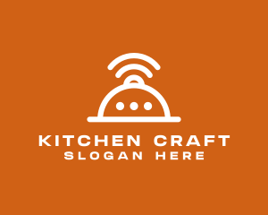 Kitchen Messenger Wifi logo design