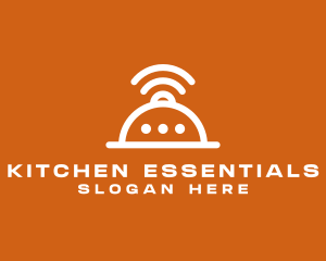 Kitchen Messenger Wifi logo design