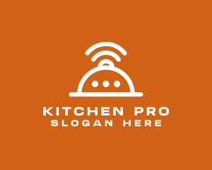 Kitchen Messenger Wifi logo design