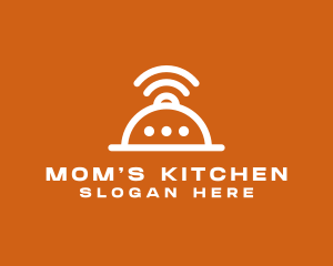 Kitchen Messenger Wifi logo design