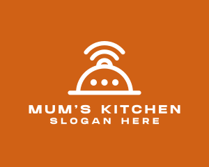 Kitchen Messenger Wifi logo design