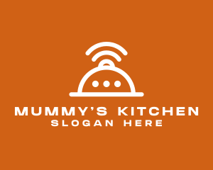 Kitchen Messenger Wifi logo design