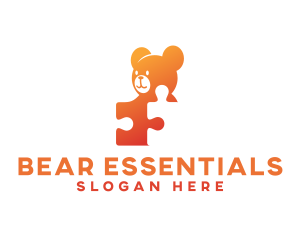 Toy Bear Puzzle logo design