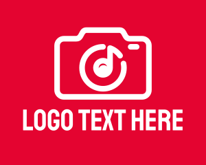 Photograph - Musical Note Camera logo design