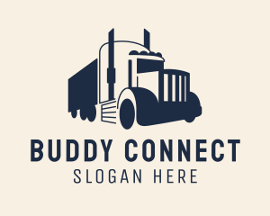 Blue Freight Truck logo design