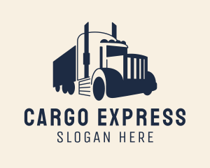 Blue Freight Truck logo