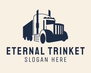 Blue Freight Truck logo design