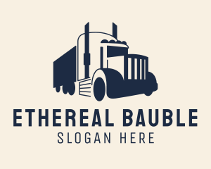 Blue Freight Truck logo design